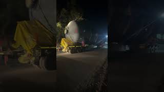 Heavy boiler transportationvizagsteelplantananthayuvavlogsshortvideo [upl. by Aeduj]