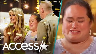 AGT Singer Who Is Blind amp Has Autism Cries Over Heidi Klum’s Golden Buzzer [upl. by Rozina]