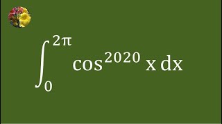 Evaluating the definite integral using properties of definite integrals and Wallis reduction formula [upl. by Inafets635]