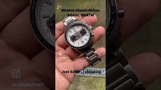 Straton Classic Driver 40mm 🏁🏁 watch chrono wristwatch retro watches style retrostyle [upl. by Yatnuahc]