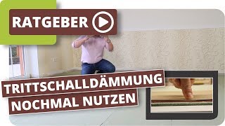 Alte Trittschalldämmung nochmal nutzen  Holzfaserplatten Dämmung [upl. by Galanti263]