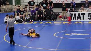 Midwest Duals 2024 Jack Sponenburgh over Asher Filbeck fall 24 [upl. by Farrell]