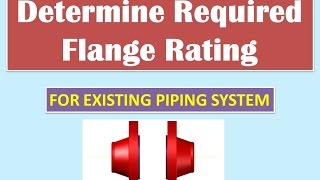 How to Select Required Flange Rating Class as per ASME B165 [upl. by Odelet]