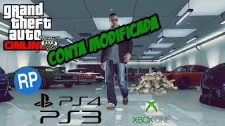 GTA V  CONTA MODIFICADA  COMO TER TUDO NO GTA V  MODIFIED ACCOUNT [upl. by Evannia]