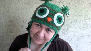 How to crochet owl Earflap Hat Easy Pattern Size Baby to Adult on Etsy [upl. by Mowbray266]