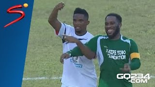 JayJay Okocha Magic Moments Individual Highlights Joseph Yobo Testimonial Match 2016 [upl. by Ardella]