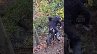 Dicing with death😜😂 enduro wrongway almost [upl. by Anallij]