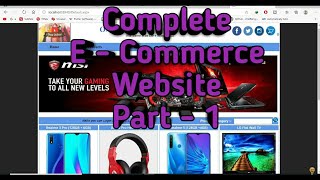 Online Shopping Website using ASPNET C amp Sql Sever  Complete E  Commerce Website  Part  1 [upl. by Laurie500]