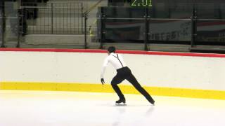 ISU 2014 Jr Grand Prix Tallinn Men Free Skate He ZHANG CHN [upl. by Enitsahc]