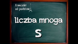 j francuski liczba mnoga  tworzenie literą s [upl. by Dante]