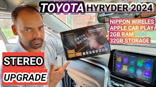 TOYOTA HYRYDER ACCESSORIES  NIPPON ANDROID CAR STEREO  WIRELESS CAR PLAY STEREO [upl. by Brynn235]