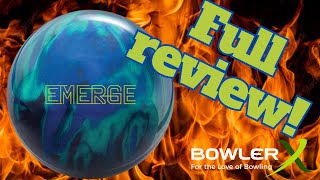 Ebonite Emerge Hybrid Bowling Ball  BowlerX Full Uncut Review on a Challenge Pattern w JR Raymond [upl. by Seidler714]