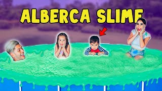 24 HORAS EN PISCINA DE SLIME [upl. by Yhtamit617]