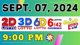 Lotto Result September 7 2024  FULL LIST OF PCSO RESULT [upl. by Einnahpets]