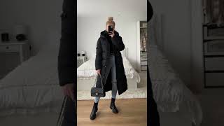 how to style longline puffer jackets this winter 😳 stay warm [upl. by Devlen]