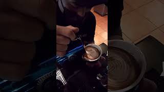 Latte art rosetta swan coffeelover latte coffeemaker latteart coffeelover subscribe trending [upl. by Odnaloy16]