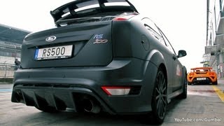 Ford Focus RS500  In action on the track [upl. by Lesko]