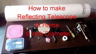 How to make Telescope at home Part 1 Reflecting Telescope [upl. by Ybok625]