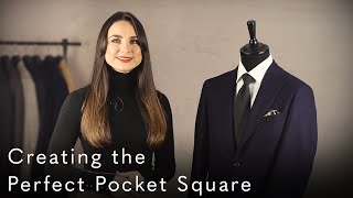 Creating the Perfect Pocket Square  Product Insight Series [upl. by Obelia323]