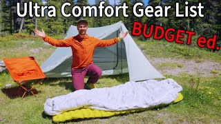 The Most Comfy Backpacking Gear on a Budget [upl. by Lasala447]