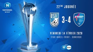 J22  USL Dunkerque  Bourg en Bresse Péronnas 01 34 le résumé  National FFF 20192020 [upl. by Zaller]