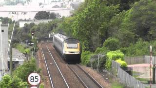 HD Midland Mainline Livery East Coast 43074  43290 Thrash Past Broughty Ferry [upl. by Sisile]