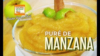 Puré de manzana  Cocina Vegan Fácil [upl. by Anemij671]