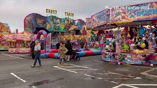 Blackburn funfair 2024kids rides in Blackburn [upl. by Si976]