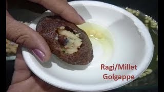 रागीमढुआ nachani Millet गोलगप्पे good for diebitics एक बार खाएंगे तो बार बार खाने का मन करेगा [upl. by Ysset939]