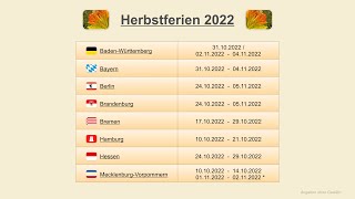 Herbstferien 2022 [upl. by Rosalind]