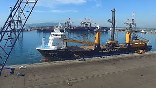 Kingston Wharves Ltd  Liebherr 550 Crane [upl. by Uella]