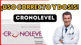 💊 CRONOLEVEL DOSIS 🤷‍♂️para que SIRVE y COMO tomar Efectos Secundarios [upl. by Aihsemaj152]