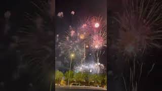 Spectacular Fireworks Display In Madina Munawwara  A Must See Event madina madenah madena [upl. by Silecara414]