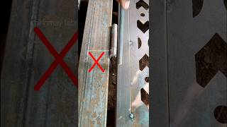 Installation door heavy Hinges  Hinges gap  fabrication tricks and tricks tipsandtricks [upl. by Kristan254]