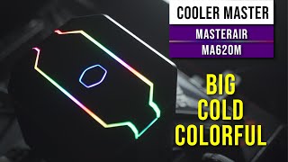 Cooler Master Masterair MA620M Review  BIG COLD COLORFUL RGB TOWER CPU COOLER [upl. by Bonucci]