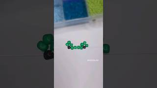 Beaded frog ring 🐸🐸 beads mostacillas diy [upl. by Icak]