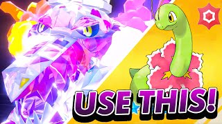 How to EASILY Beat 7 Star MEGANIUM Tera Raid EVENT in Pokemon Scarlet and Violet [upl. by Ahsiemat734]