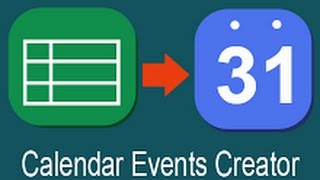 Create Google calendar events from spreadsheet [upl. by Khajeh694]