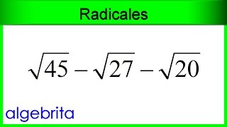 Suma y resta de radicales 401 [upl. by Garry]