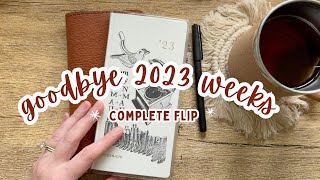 Hobonichi Weeks 2023 Complete Flip Through [upl. by Nollek]