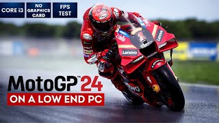 MotoGP 24 gameplay on Low End PC  NO Graphics Card  i3 [upl. by Atiekal]