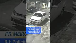 RJ Policiais trocam tiros entre si por engano e depois se cumprimentam [upl. by Innig508]