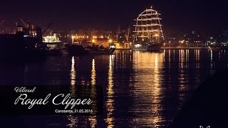 Royal Clipper Leaving Port of Constanta  Timelapse [upl. by Ameluz]