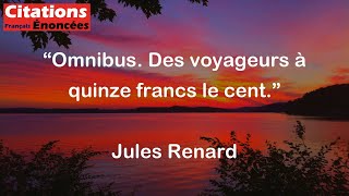 Omnibus Des voyageurs à quinze francs le cent  Jules Renard [upl. by Aneet357]