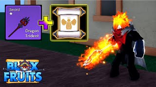 Burning Dragon Trident Bounty Hunting│Blox fruits│IMeSPh [upl. by Llerral142]