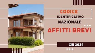 CIN AFFITTI BREVI come ottenere il CODICE identificativo nazionale [upl. by Atteynek]