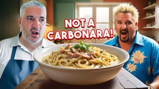 Vincenzo’s Plate Reacts to Guy Fieri’s Spaghetti Carbonara  Is This the Best Carbonara Ever [upl. by Qiratla]