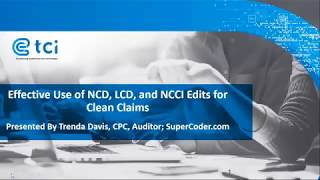 Effective Use of NCD LCD and NCCI Edits for Clean [upl. by Azzil597]