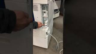 How to Install Fax Unit on Xerox WorkCentre 7830 7835 7845 7855 Color Multifunction Laser Copier [upl. by Kcirdehs]