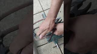 Making a fish spear trident out of an old broken pitchfork from the scrapyard spear blacksmith [upl. by Siryt]